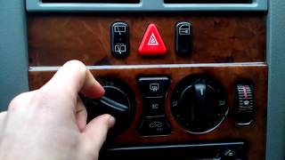 Замена салонного фильтра W 210.Replacing salon filter W 210