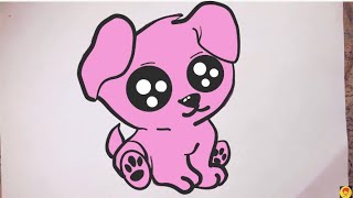 How to draw cute puppy | Köpek çizimi çok kolay