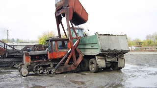 DT-75 loader /// Дт-75 погрузчик