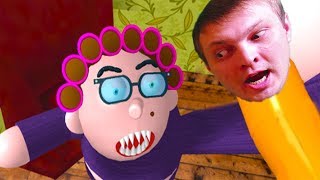 КАНИКУЛЫ у БАБУЛИ в ROBLOX закончились Побегом приключения мульт героя Смешное видео для детей от Ка