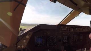 Взлет из Милана на Боинге 747-8f/Takeoff from Milan on Boeing 747-8f