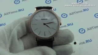 Обзор. Женские золотые наручные часы SOKOLOV 110.01.00.100.05.01.2