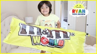 Lean Colors with Giant M&M candy with Ryan ToysReview