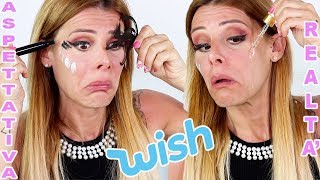 ASPETTATIVA vs REALTA' - HAUL MAKEUP A 1 EURO SU WISH... VALE LA PENA CONCIARSI COSI' ???