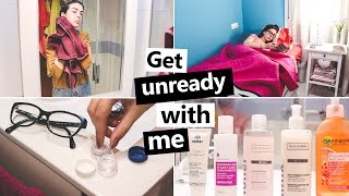 GET UNREADY WITH ME - Rutina de noche | Eynin24