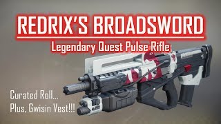 CURATED ROLL Redrix's Broadsword + Gwisin Vest - PVP and PVE Gameplay Review