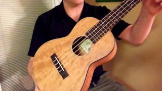Uke Republic LoPrinzi Model B Solid Figured Cherry Tenor