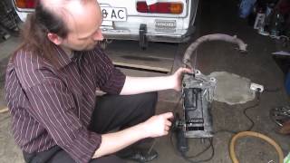 Чистка глушителя Honda Tact AF 24