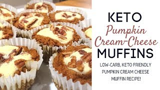 KETO RECIPES | How to Make Keto Pumpkin Cream Cheese Muffins