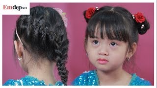 Hướng dẫn làm 2 kiểu tóc siêu đẹp dành cho bé gái đi chơi mùng 1-6