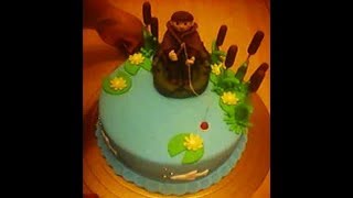 Рыбак из сахарной мастики