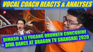 Vocal Coach Reacts to DIMASH & Li Yugang Drunken Concubine + Diva Dance at Dragon TV Shanghai 2020