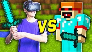 Minecraft PvP 1v1... but in VIRTUAL REALITY!