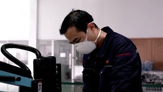A one-man production line amid coronavirus outbreak