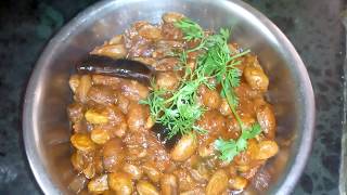 Chikkudu Ginjala Tomato Curry / Indian Broad Bean Seeds With Tomato Curry