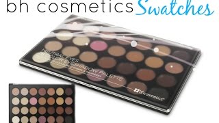 BH Cosmetics Neutral Eyes Palette Swatches