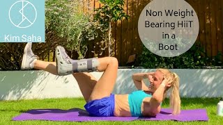 HIIT Workout in a boot. Ankle / Foot injury