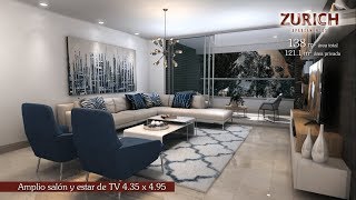Zurich Apartamentos en Laureles - Apto 138 m²