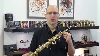 Yanagisawa W01 brass straight soprano sax