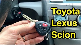 Как прописать/привязать ключ на любой Toyota, Lexus или Scion автомобиль