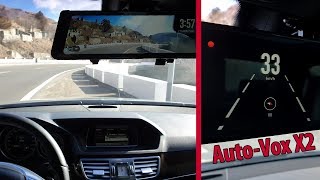 Auto-Vox X2 9.88" Dual Lens Car DVR Mirror Dash Cam Recorder + Rear View Camera / Review