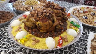 كسكسو بالتفاية من أروع ما يكون  مع أسهل واسرع طريقة?? لتحضير التفاية??