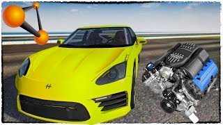 НОВЫЙ ДВИГАТЕЛЬ ТАЧКИ В BEAMNG DRIVE | ТЮНИНГ #2