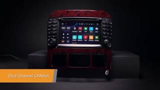7" ANDROID 5.1 64BIT QUADCORE RADIO DVD GPS WIFI BENZ S W220