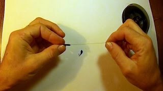 Как привязать мормышки "чёртик" и "коза" с отверстием?