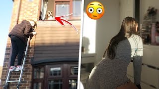 SPYING on my LITTLE SISTER for 24 HOURS!!