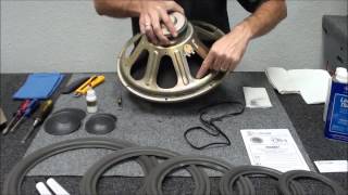Speaker Repair Infinity SM150 Woofer Refoam, REAR mount foam, Remove Plastic Trim Gasket