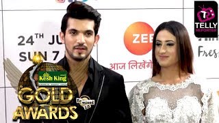 Arjun Bijlani & Aalisha Panwar At Zee Gold Awards 2018