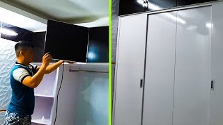 Hành Trình Lắp Tủ Áo 2.45x2.35m cánh lùa 2 ngăn lớn, 1 ngang nghỏ ở Tân Bình | Tủ Nhựa Đài Loan