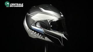 360° Shark Evo-One Krono Mat Black KSW - Centrale-du-casque.com