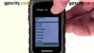 Overview of the Settings Menu in the Garmin Etrex 30