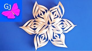 Как сделать БОЛЬШУЮ НОВОГОДНЮЮ СНЕЖИНКУ