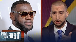 Nick Wright on why LeBron's leaving Cavs after Finals vs Warriors | NBA | FIRST THINGS FIRST
