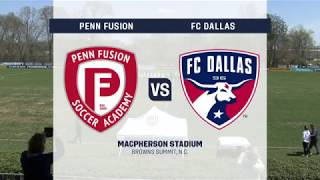 Girls' DA Spring Showcase: U-15 Penn Fusion Soccer Academy vs. FC Dallas