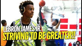 13 Year Old LeBron James Jr. Striving To Be GREATER!! Full Swish n Dish Tournament Highlights!