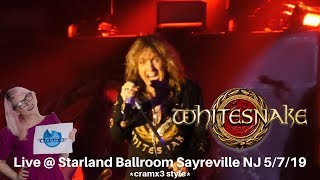 Whitesnake - Flesh and Blood Tour - LIVE @ Starland Ballroom 5/7/2019 *cramx3 concert experience*