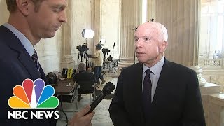 Senator John McCain Wants Bipartisan Process For Last-Ditch Obamacare Repeal Bill | NBC News