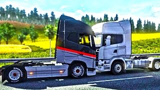 АВАРИИ, СМЕШНЫЕ МОМЕНТЫ, ФЕЙЛЫ и УГАР в ETS 2 (Euro Truck Simulator 2 Multiplayer)