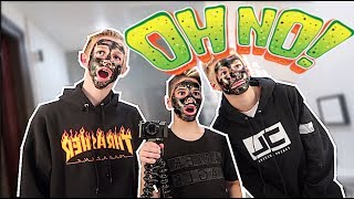 FACE MASK CHALLENGE ? Carson & Rush | Christian Lalama