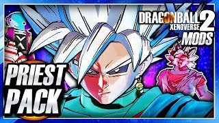 Dragon Ball Xenoverse 2 PC: Grand Priest Goku & Goku Black DLC (SSJ Blood / White) Mod Gameplay