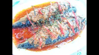 ฉู่ฉี่ปลาซะบะ  กลมกล่อม ไม่คาว Thai food  Chu Chi fish Saba