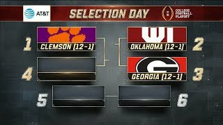 The top four teams in the College Football Playoff are revealed | ESPN