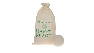 Happy Place Set of 3 Wool Dryer Balls with Storage Bag