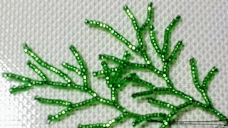 Бисероплетение для новичков. Урок 3. Игольчатое плетение. Beaded classes tutorial