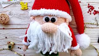 Амигуруми: схема Новогодний гномик. Игрушки вязаные крючком - Free crochet patterns.