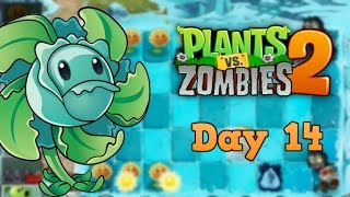 Plants vs Zombies 2 | Frostbite Caves Day 14 | Walkthrough